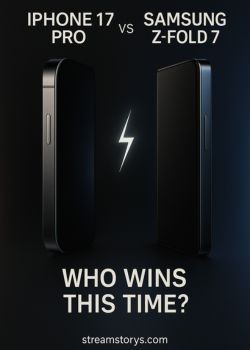Cover image for Iphone 17 Pro vs Samsung z-Fold 7. Who Wins This Time? - a Tech & Ai story on Stream Storys